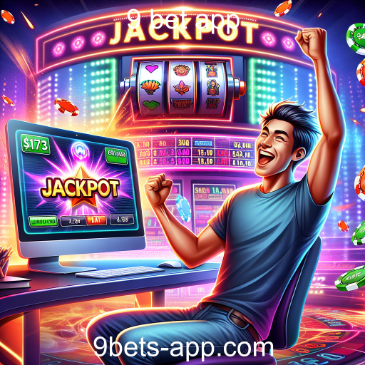 Atração dos Jackpots no 9 Bet App